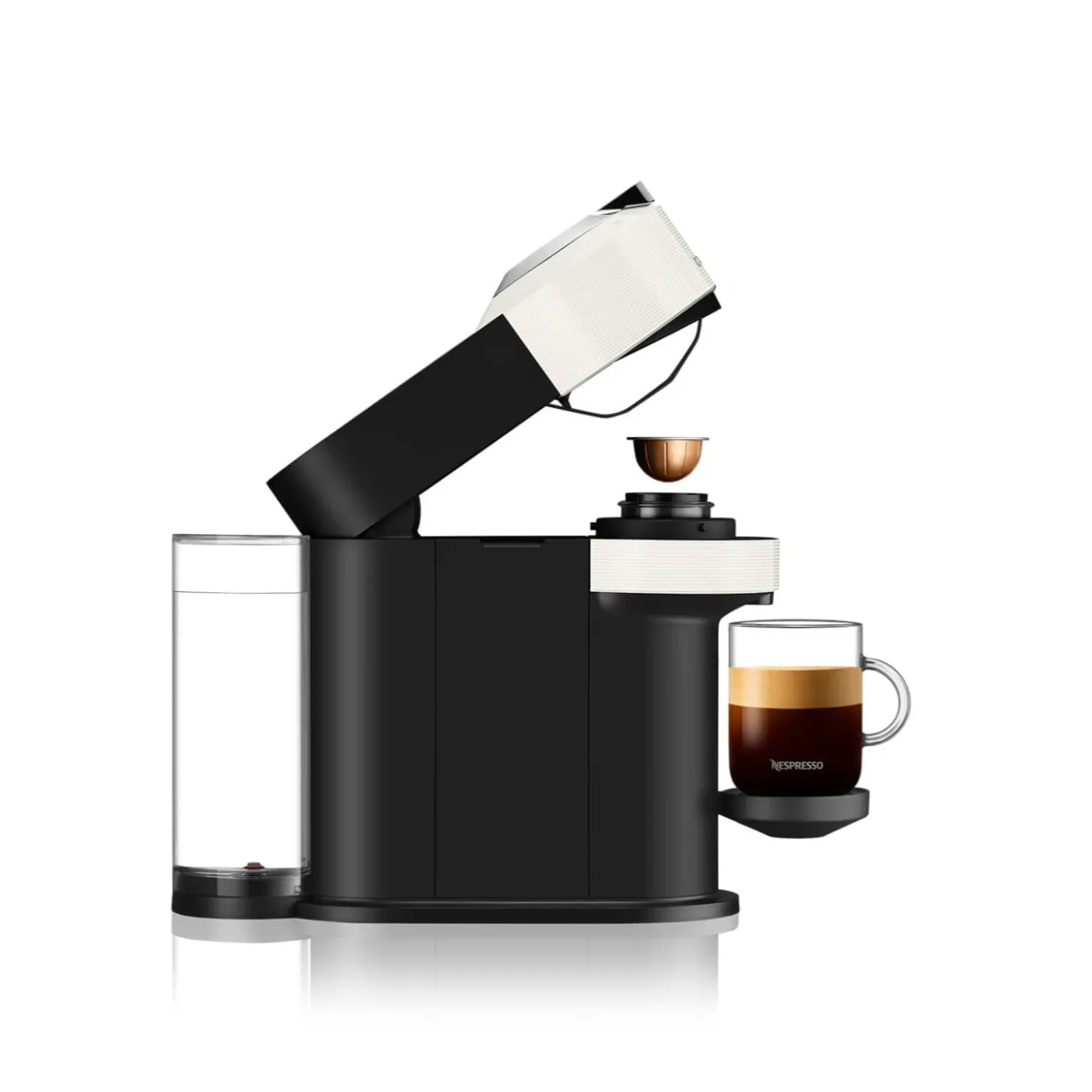 De'Longhi EN120.WAE Nespresso Vertuo Next Coffee Machine + Aeroccino Milk Frother - White