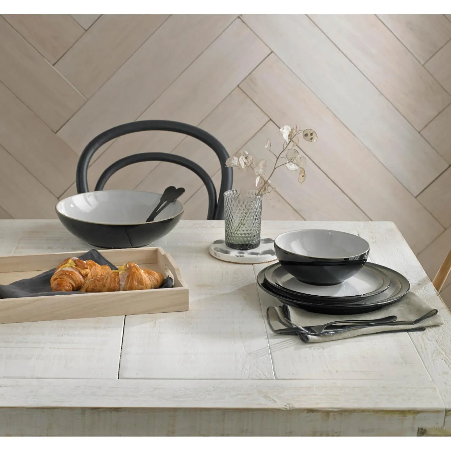 Denby Elements Black Mug - 330ml