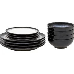 Denby Halo 12 Piece Dinnerware Set