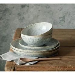 Denby Halo Speckle Coupe Dinner Set - 12 Piece