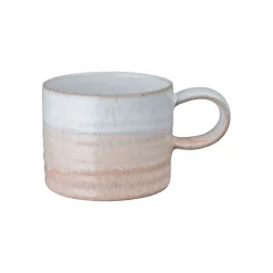 Denby Stoneware Kiln 295ml Small Ridged Mug - Coral