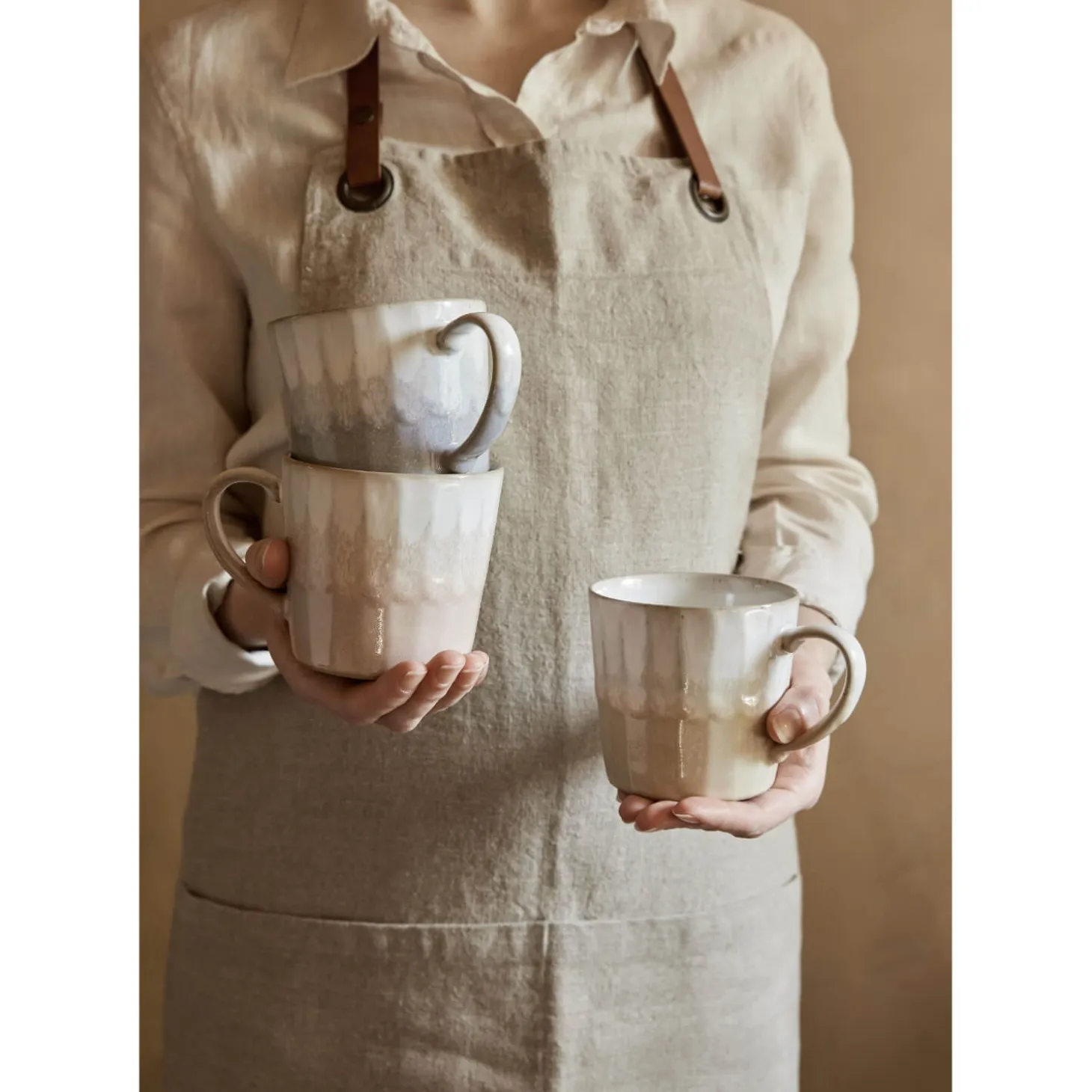 Denby Stoneware 400ml Reactive Mug - Natural