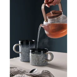 Denby Stoneware 410ml Ridged Mug - Halo