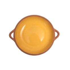 Dexam Sintra Large Glazed Terracotta Tapas Dish - Ochre