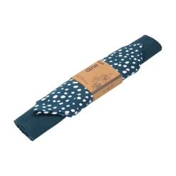 Dexam Sintra 100% Recycled Cotton Spotted Napkin & Placemat Set - Ink Blue