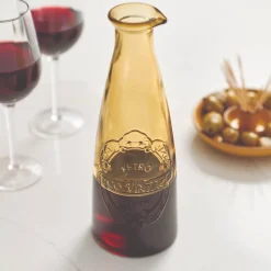 Dexam Sintra 100% Recycled Glass 1 Litre Carafe - Ochre