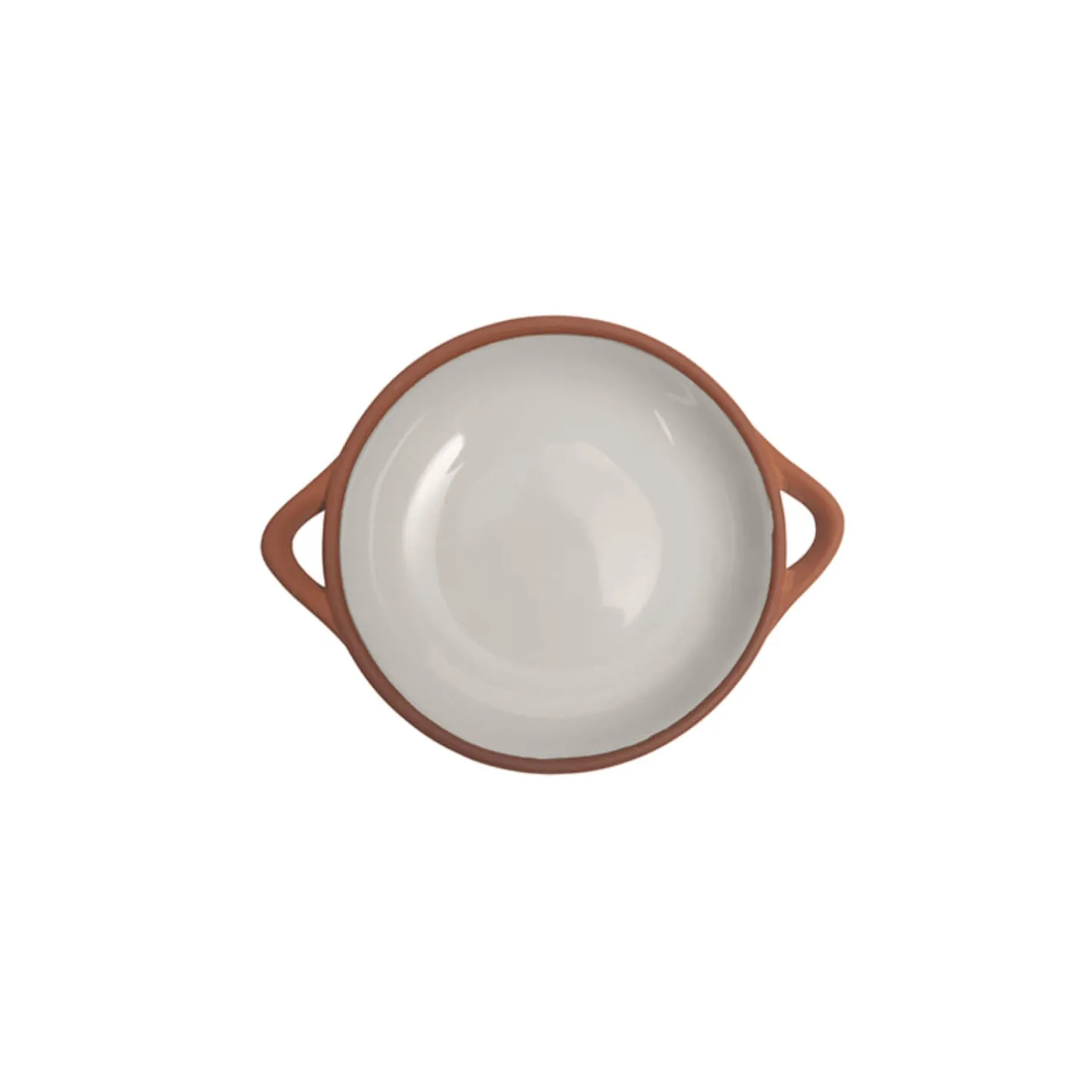 Dexam Sintra Small Glazed Terracotta Tapas Dish - Stone