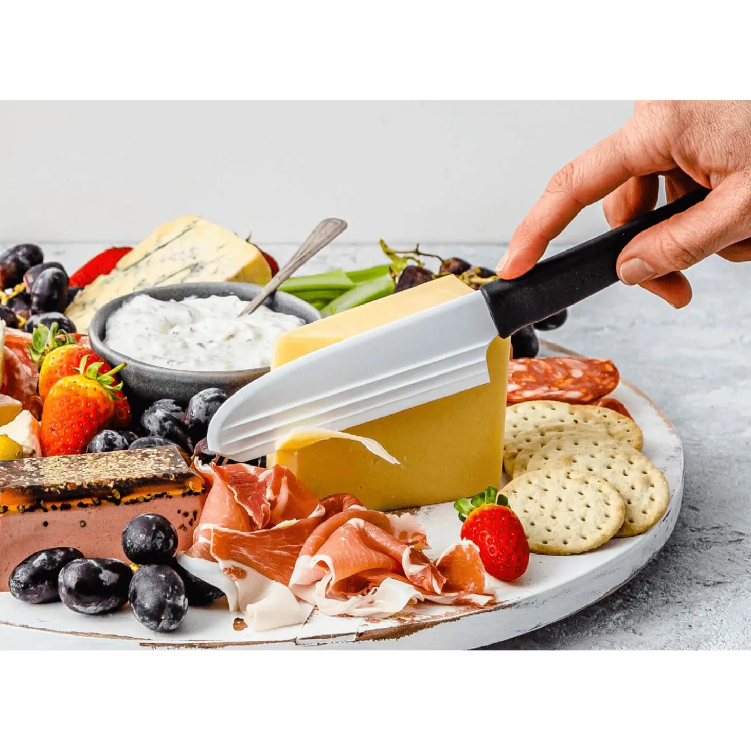 Dreamfarm Knibble Lite Non-Stick Cheese Knife - Black