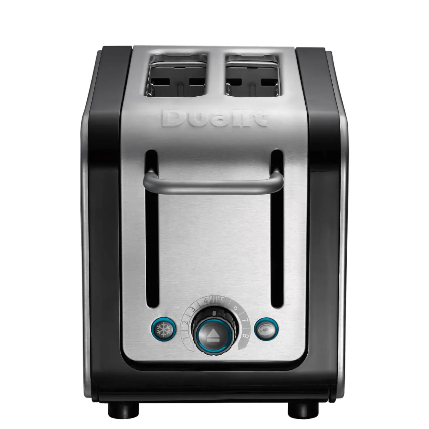 Dualit Architect 1.5 Litre Jug Kettle & 2 Slot Toaster Set - Black & Brushed Stainless Steel