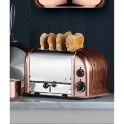 Dualit Classic Vario AWS 47450 4 Slice Toaster - Copper & Chrome