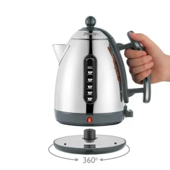 Dualit Lite Jug Kettle & 2 Slice Toaster Set - Polished Grey