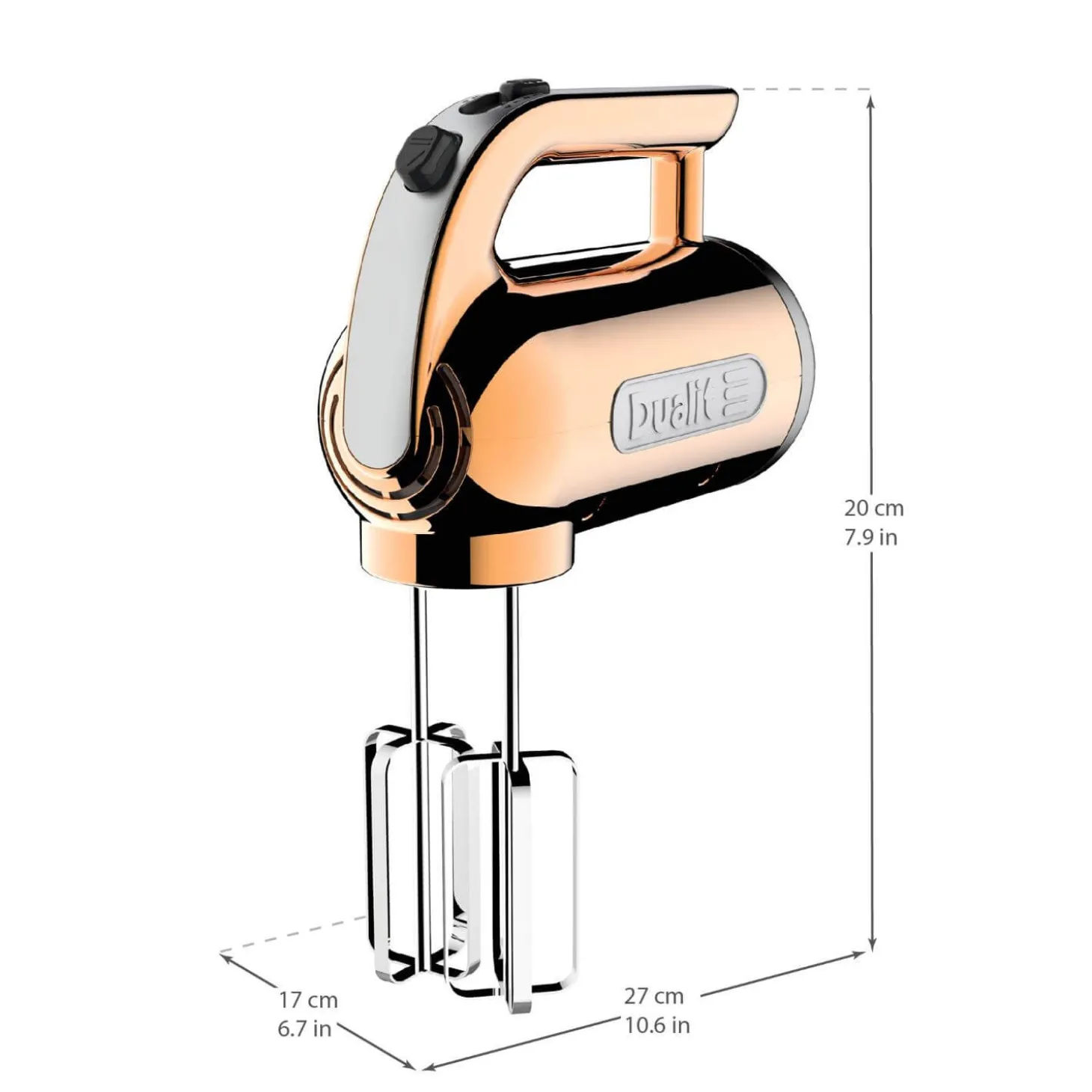Dualit 89307 400W Hand Mixer - Copper