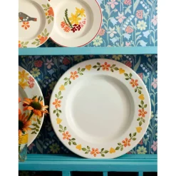 Emma Bridgewater Earthenware 6 1/2" Plate - Lovebirds Coral