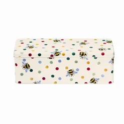 Emma Bridgewater Long Deep Rectangular Tin - Polka Bee