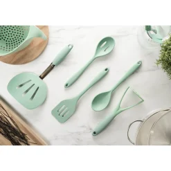 Fusion Twist Silicone Solid Spoon - Mint