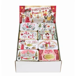 Gillian Martin Christmas Slip Tin Pocket Tins - Assorted