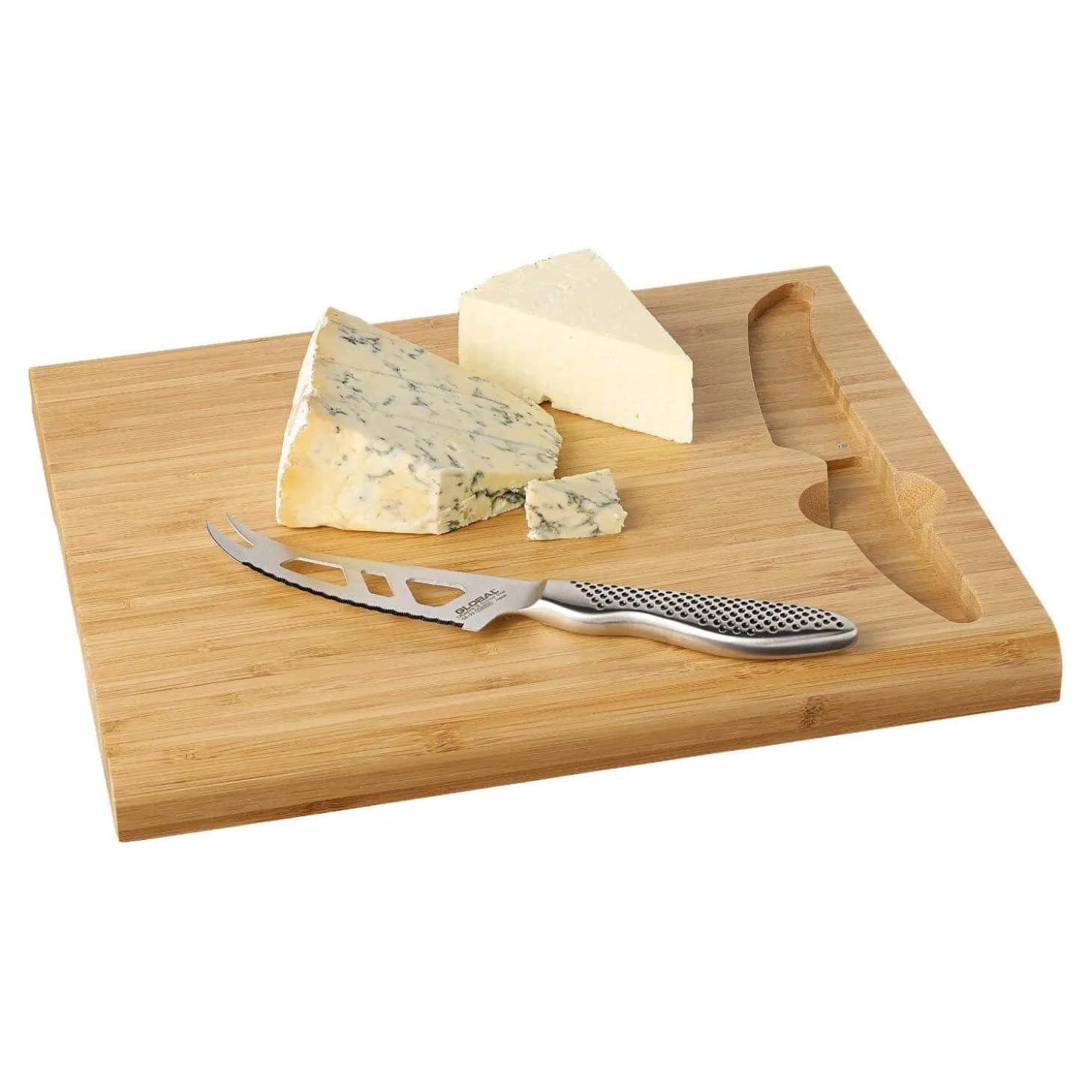 Global G-295/BD Cheese Board & GS-95 10.5cm Knife Set