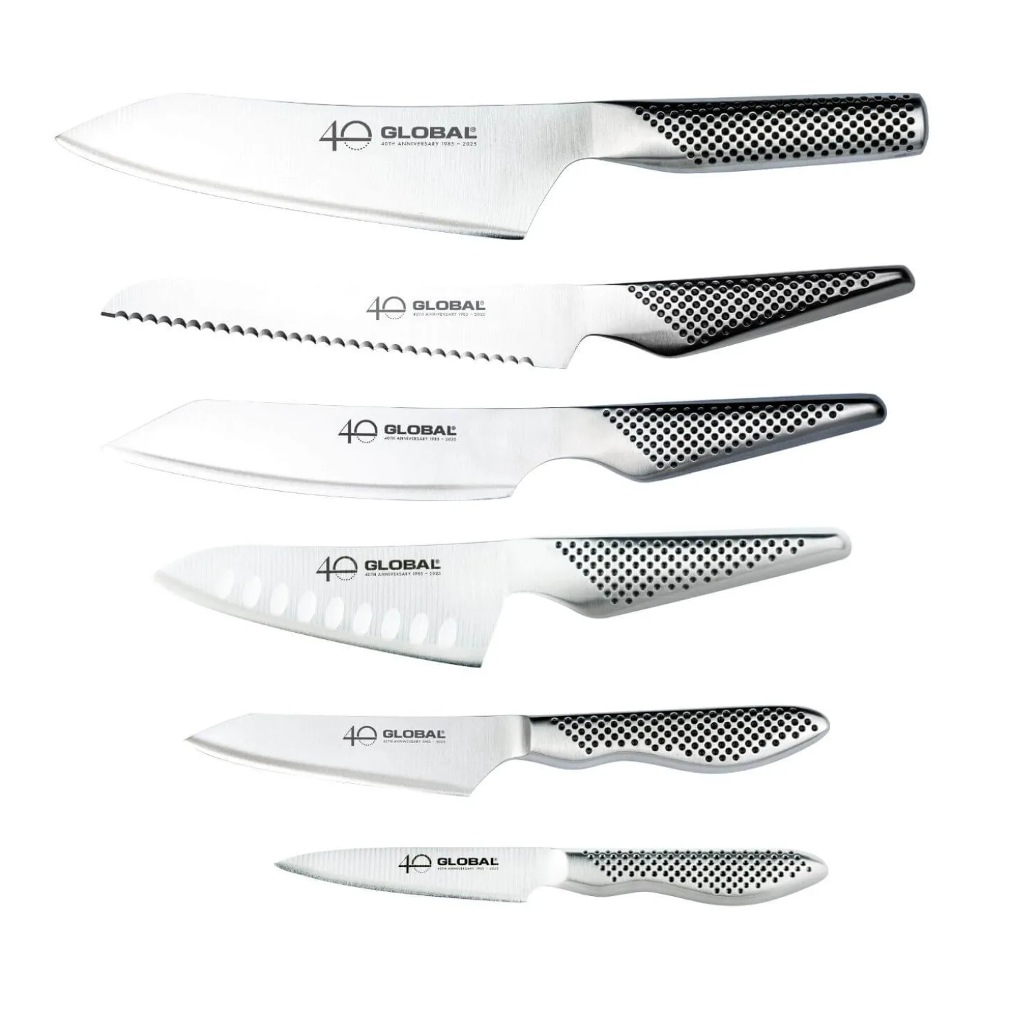 Global 40th Anniversary G-52AN7-C 7-Piece Knife Block Set