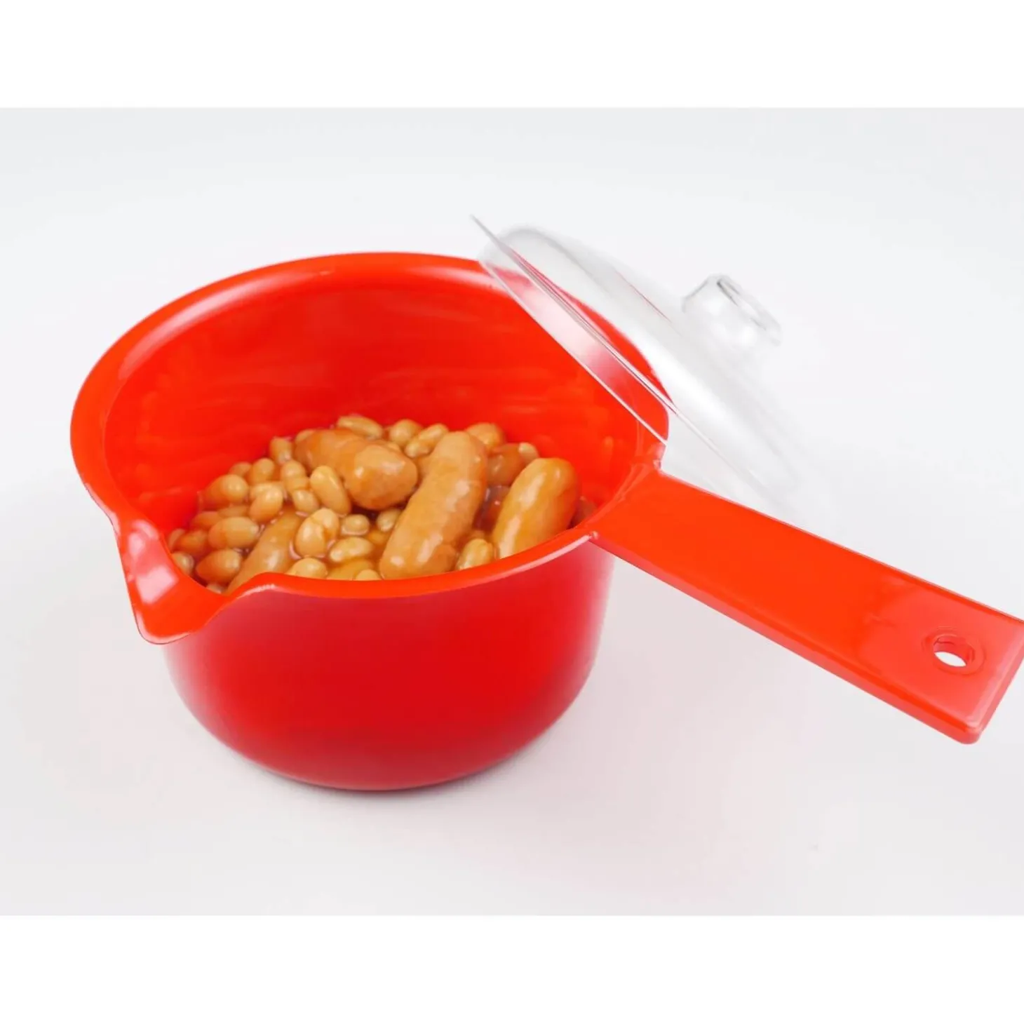 Good 2 Heat Plastic Microwave Saucepan & Lid - 600ml