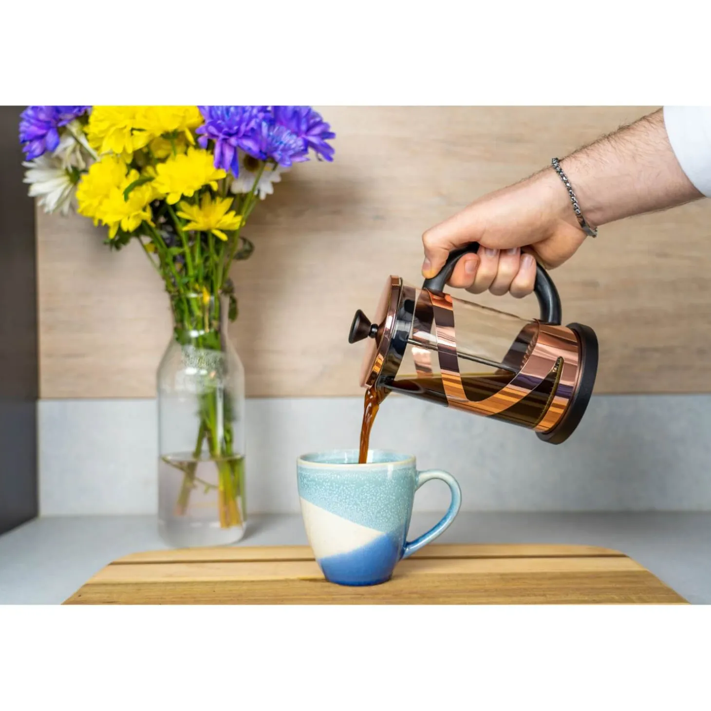 Grunwerg Classico 3 Cup Cafetiere - Copper