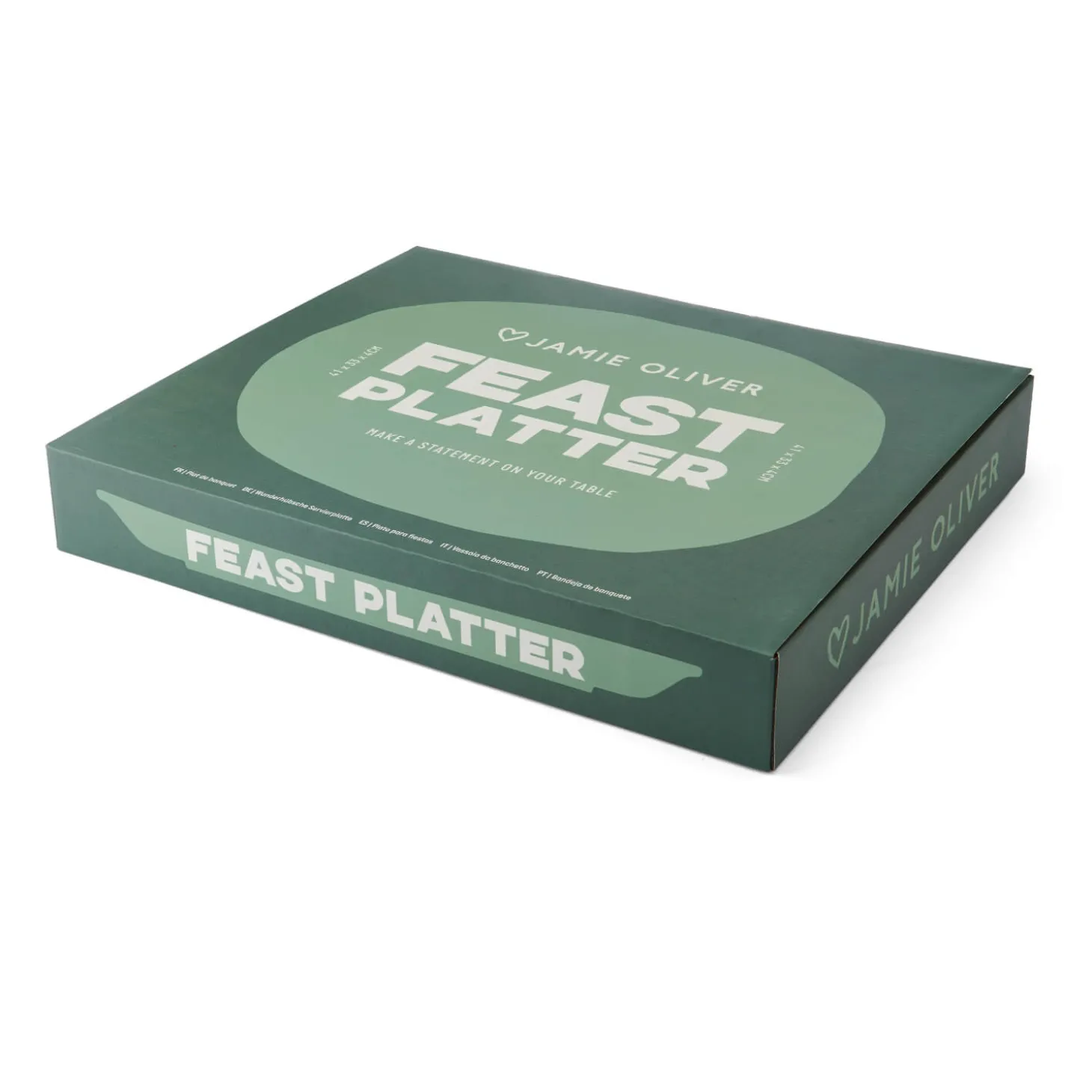 Jamie Oliver Big Love Stoneware 41cm Feast Platter - Green