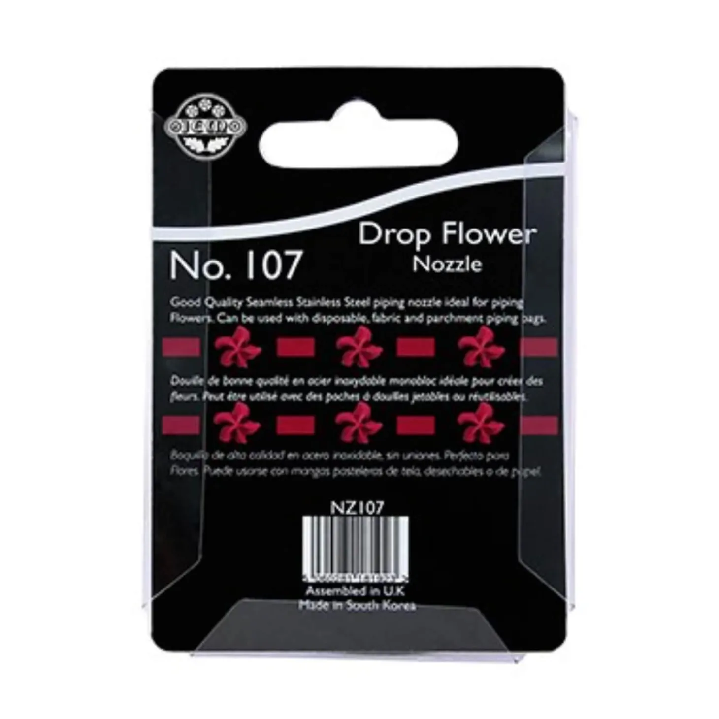 Jem No 107 Icing Nozzle - Drop Flower