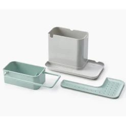 Joseph Joseph Caddy Sink Tidy - Light Stone & Sage Green