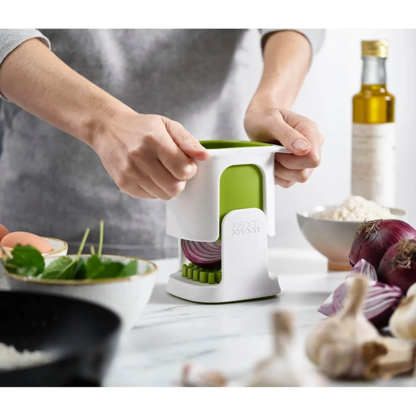 Joseph Joseph ChopCup Vegetable Dicer - White
