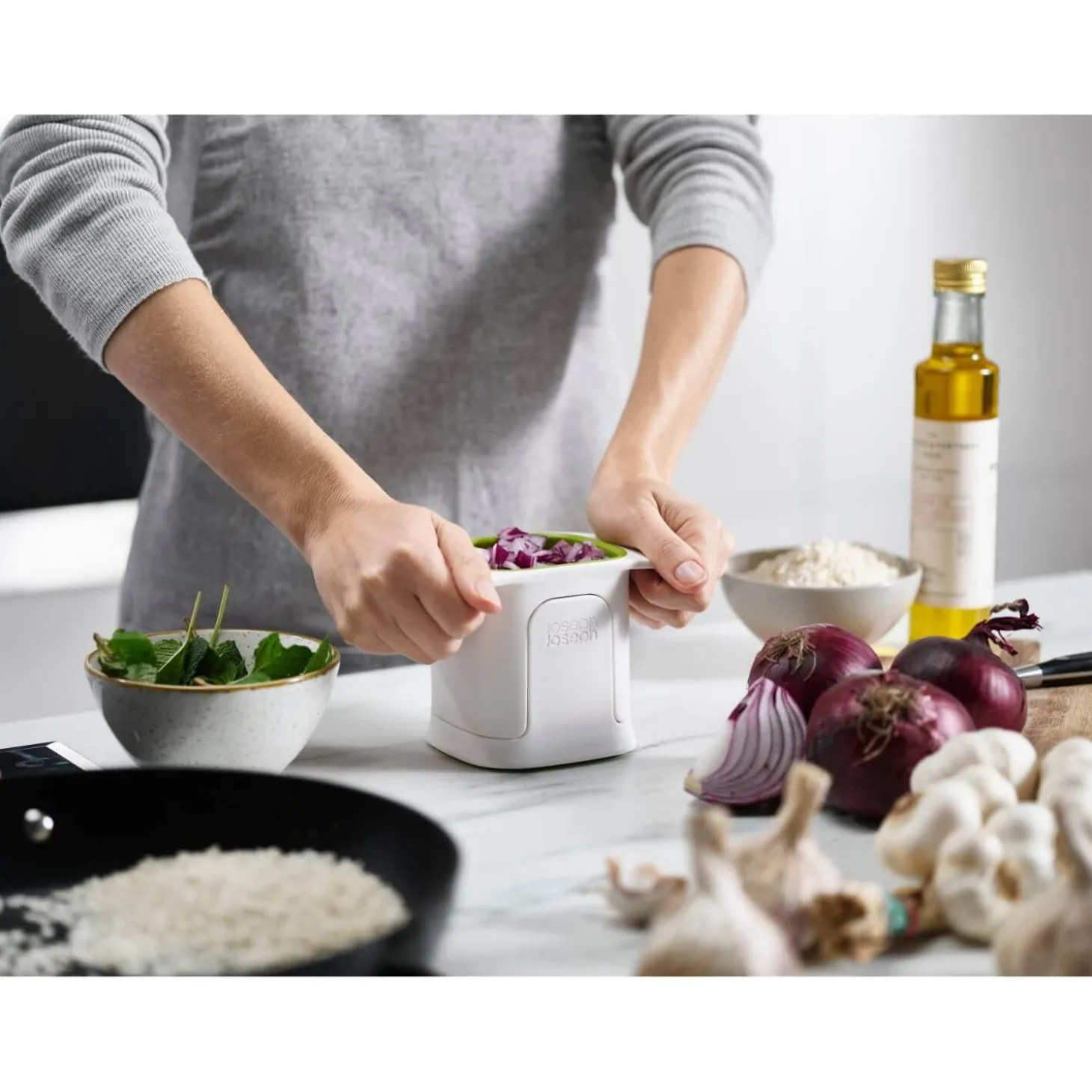 Joseph Joseph ChopCup Vegetable Dicer - White