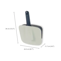 Joseph Joseph CleanStore Wall-Mounted Dustpan & Brush - Blue
