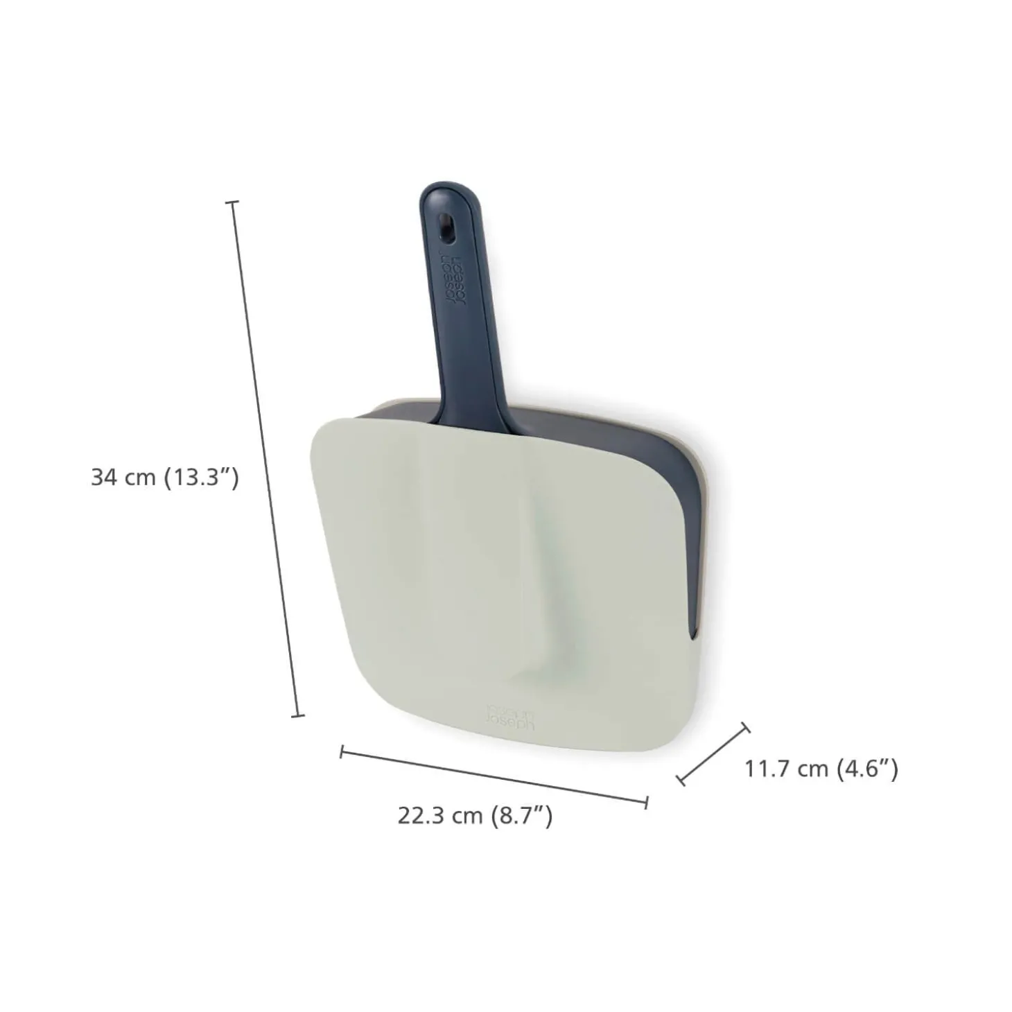 Joseph Joseph CleanStore Wall-Mounted Dustpan & Brush - Blue