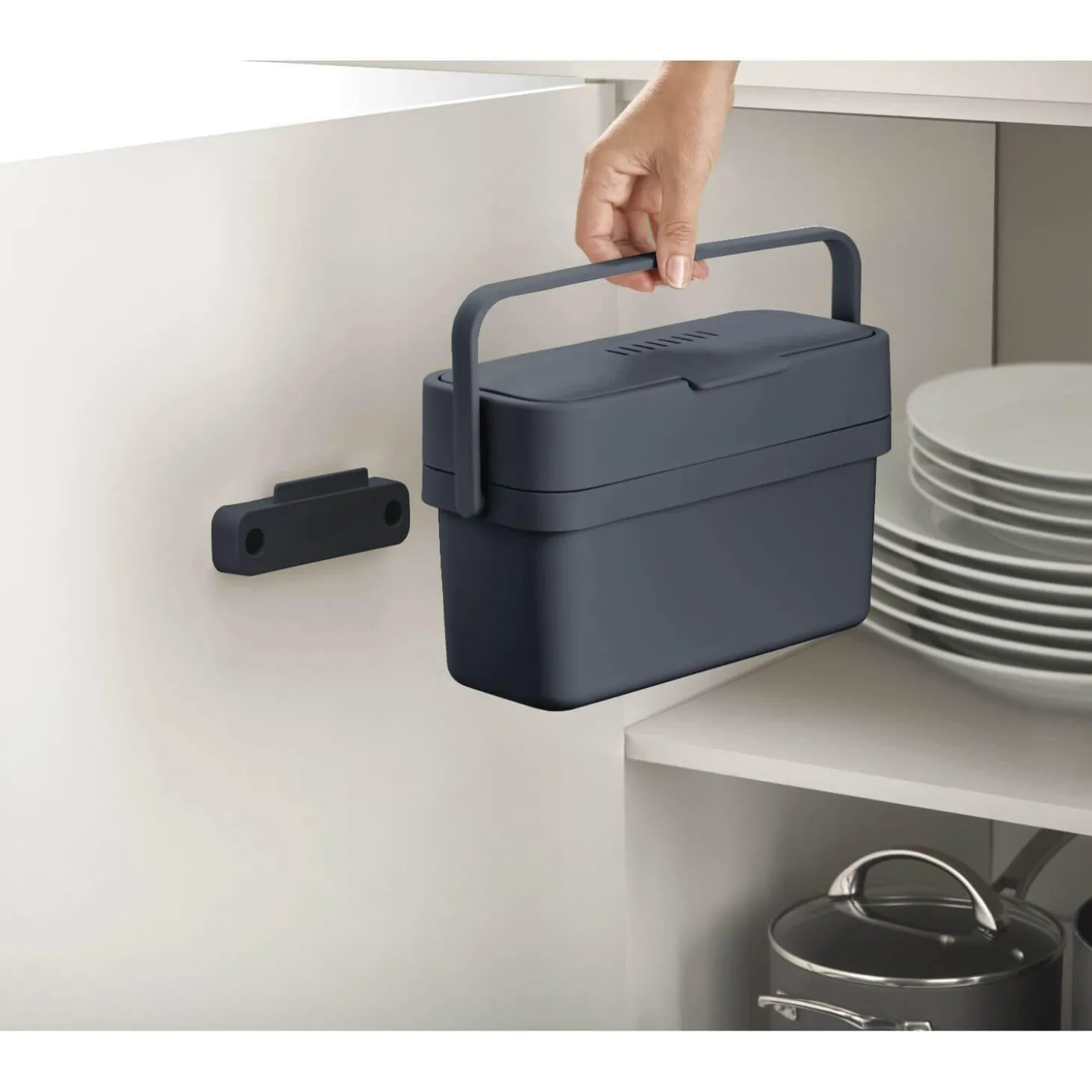 Joseph Joseph Compo 4 Litre Food Waste Caddy - Graphite