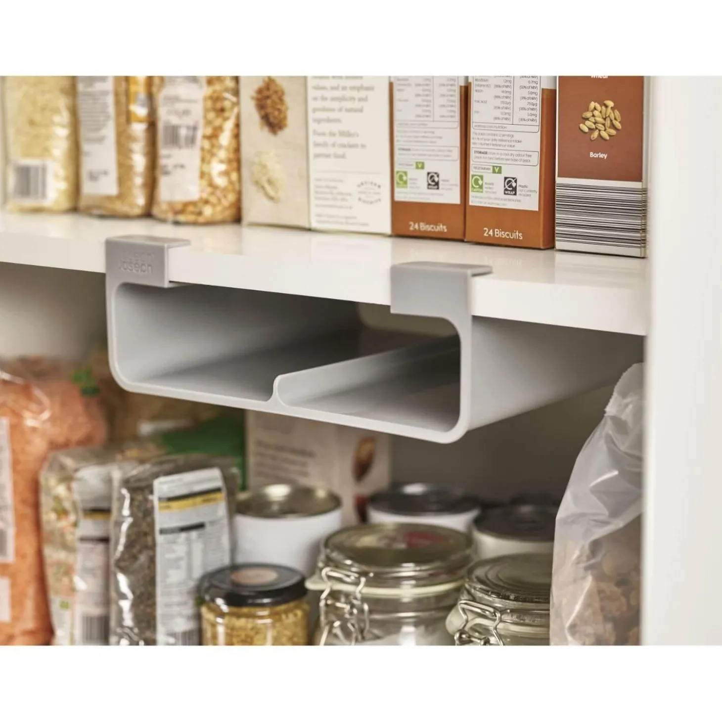 Joseph Joseph Cupboard Store Film Foil & Bag Organiser - Grey