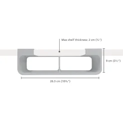 Joseph Joseph Cupboard Store Film Foil & Bag Organiser - Grey