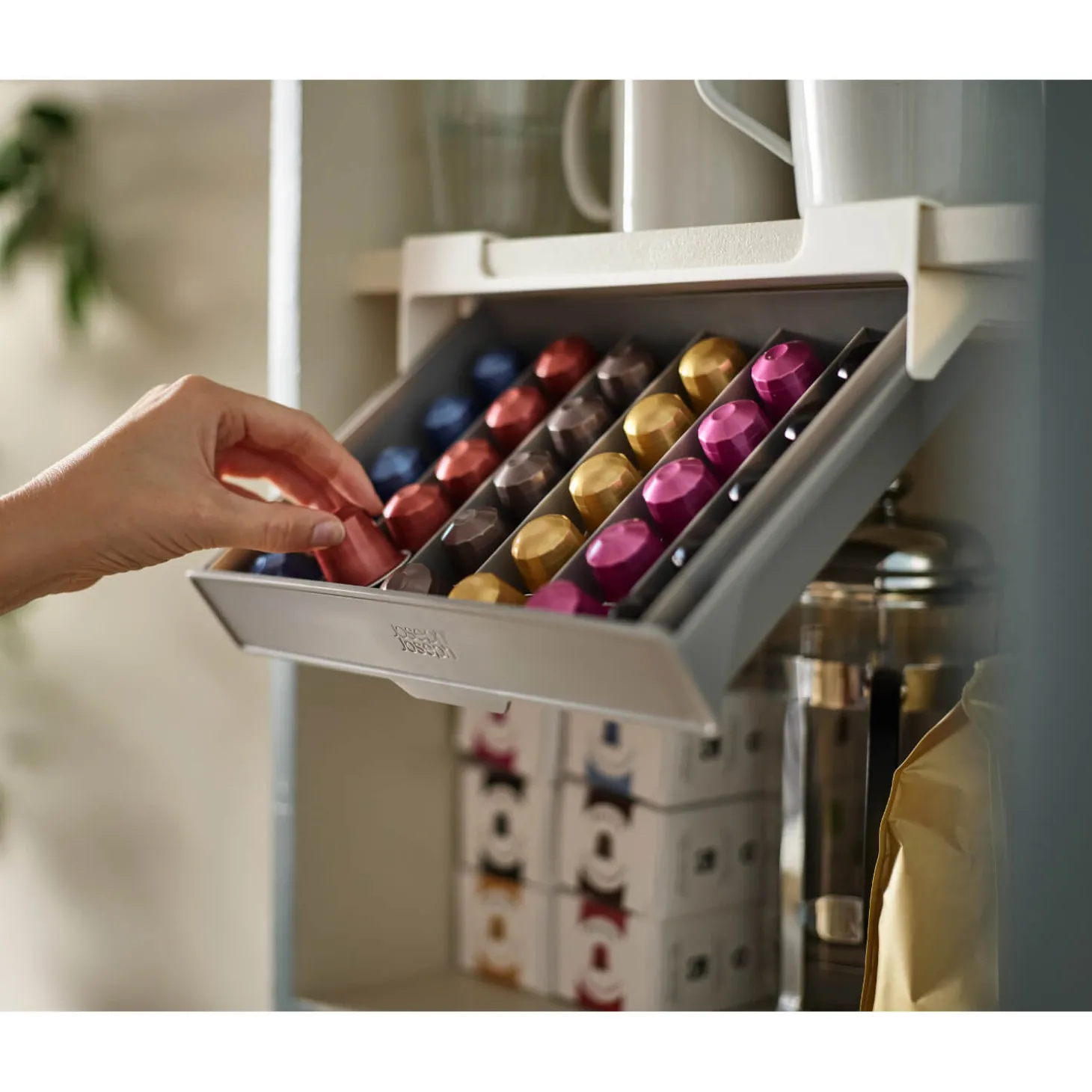 Joseph Joseph CupboardStore Under-Shelf Coffee Pod Drawer