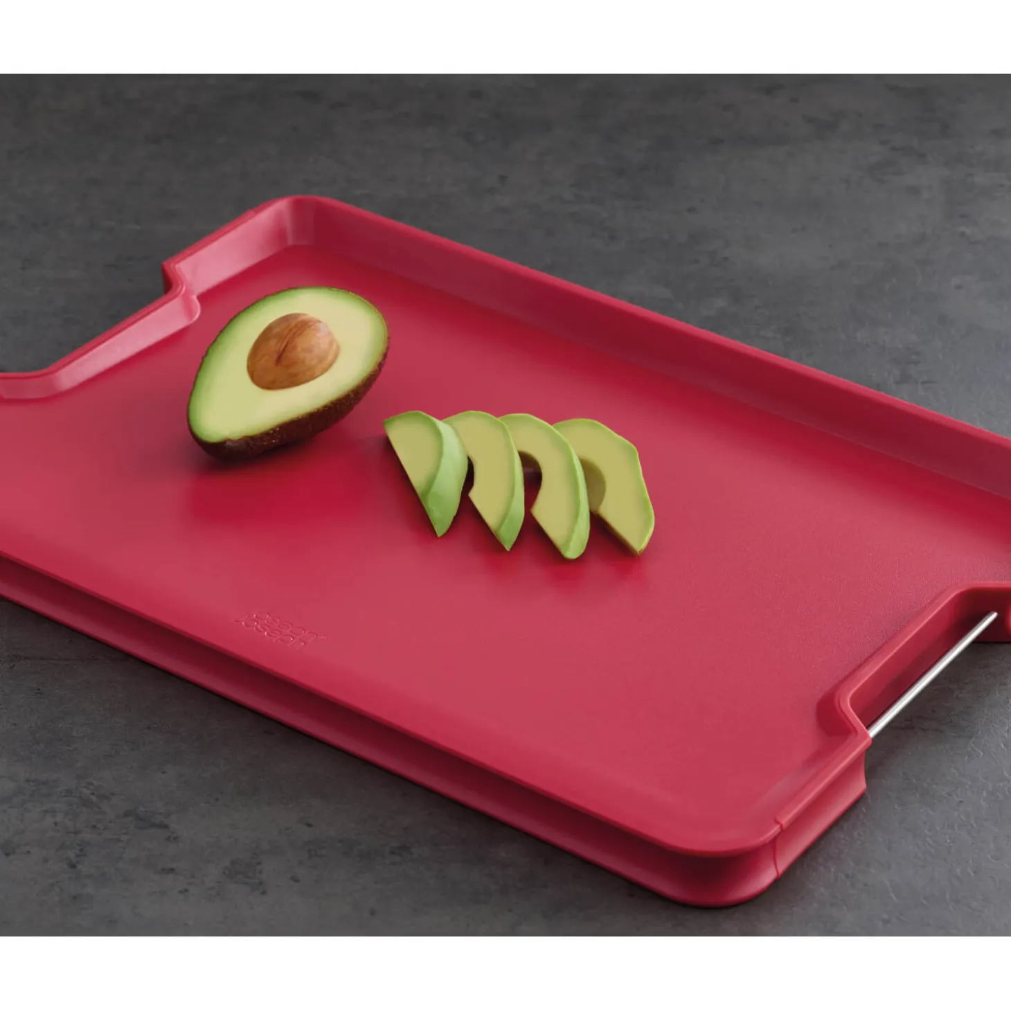 Joseph Joseph Cut&Carve Plus Multifunction Large Chopping Board - Red