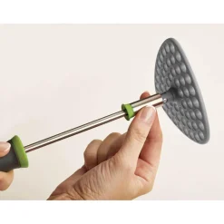 Joseph Joseph Delta Folding Potato Masher - Green / Grey