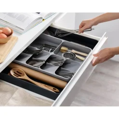 Joseph Joseph DrawerStore Expanding Cutlery Tray - Grey