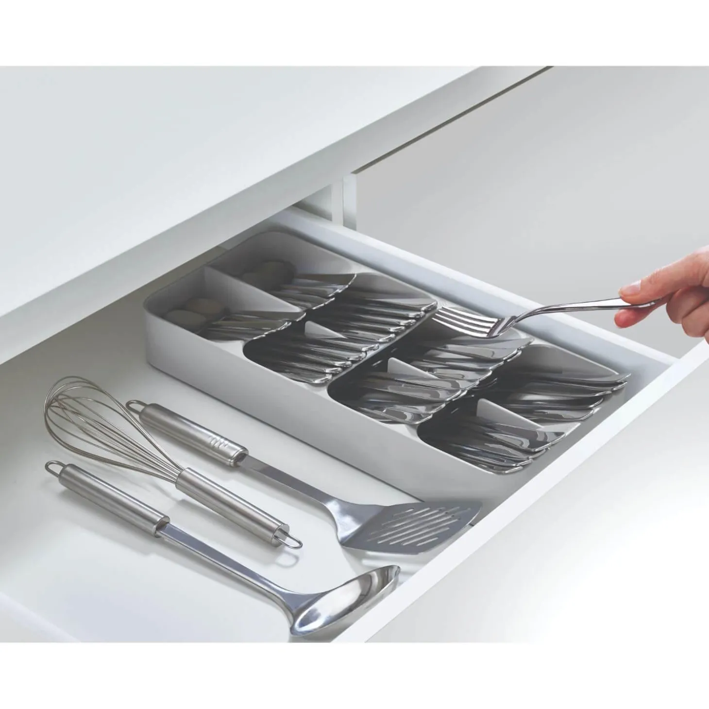 Joseph Joseph DrawerStore Large Cutlery Organiser - Grey