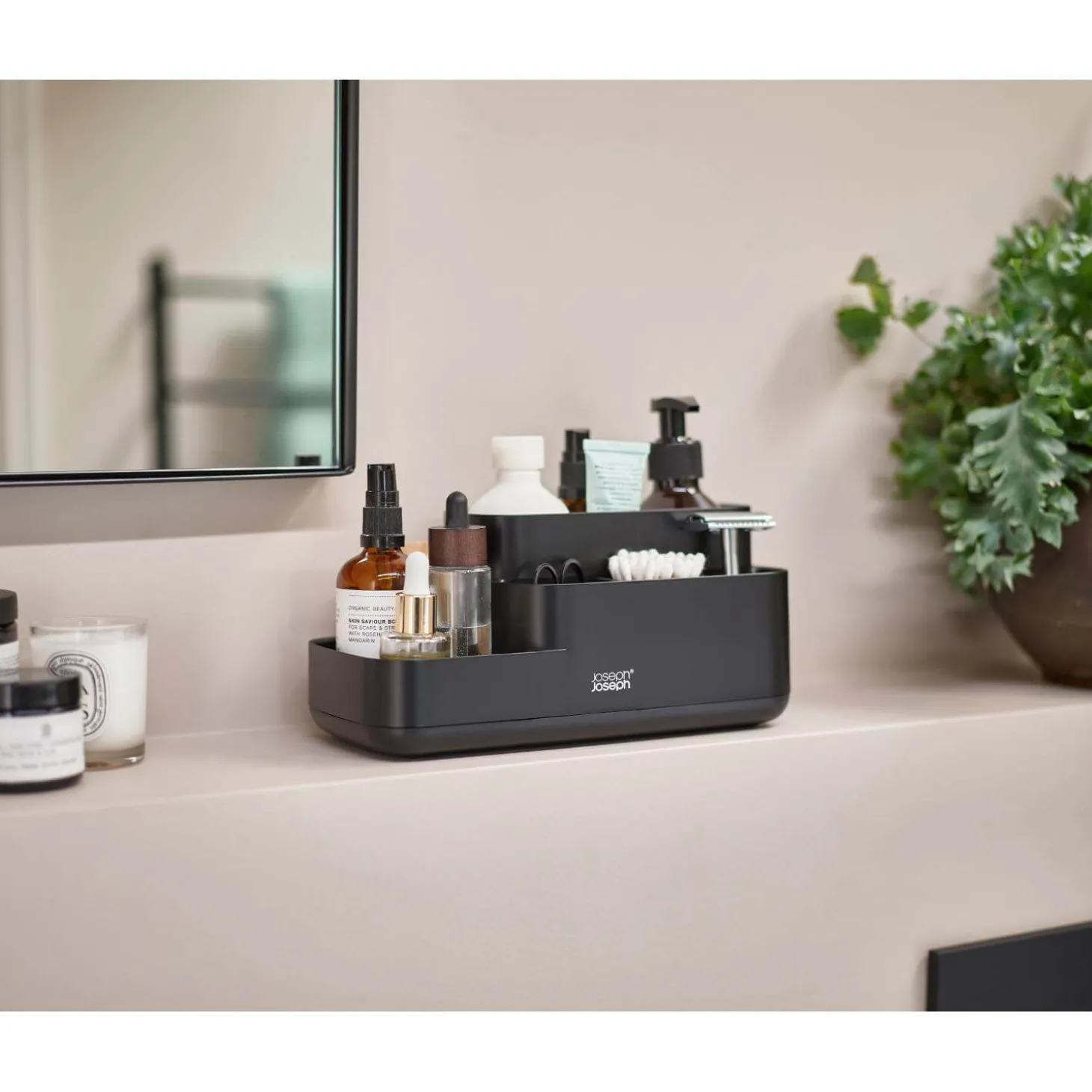 Joseph Joseph EasyStore Bathroom Caddy - Matt Black