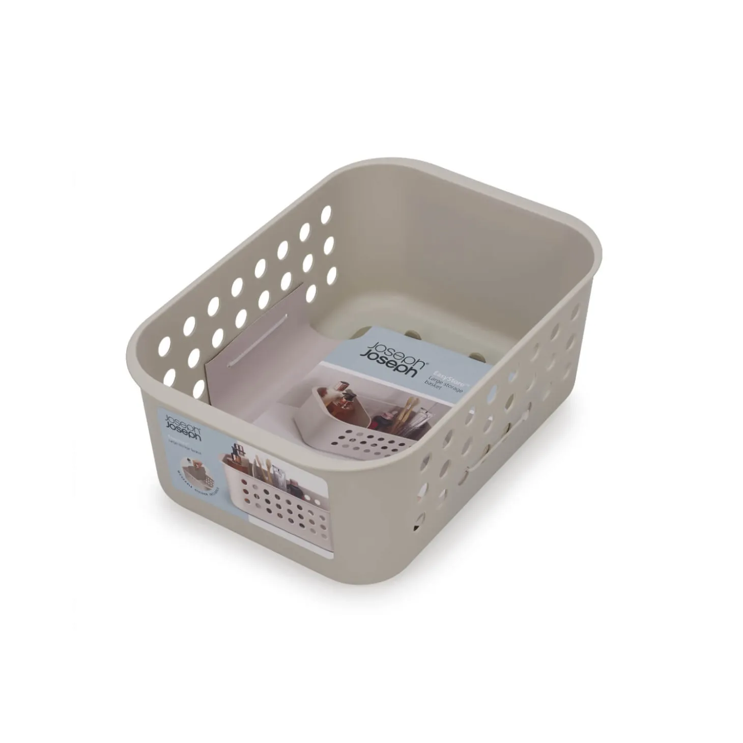 Joseph Joseph EasyStore Large Bathroom Storage Basket - Ecru