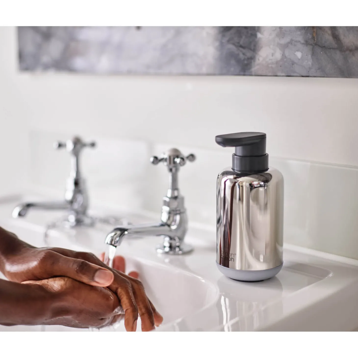 Joseph Joseph EasyStore Luxe Stainless Steel Soap Pump