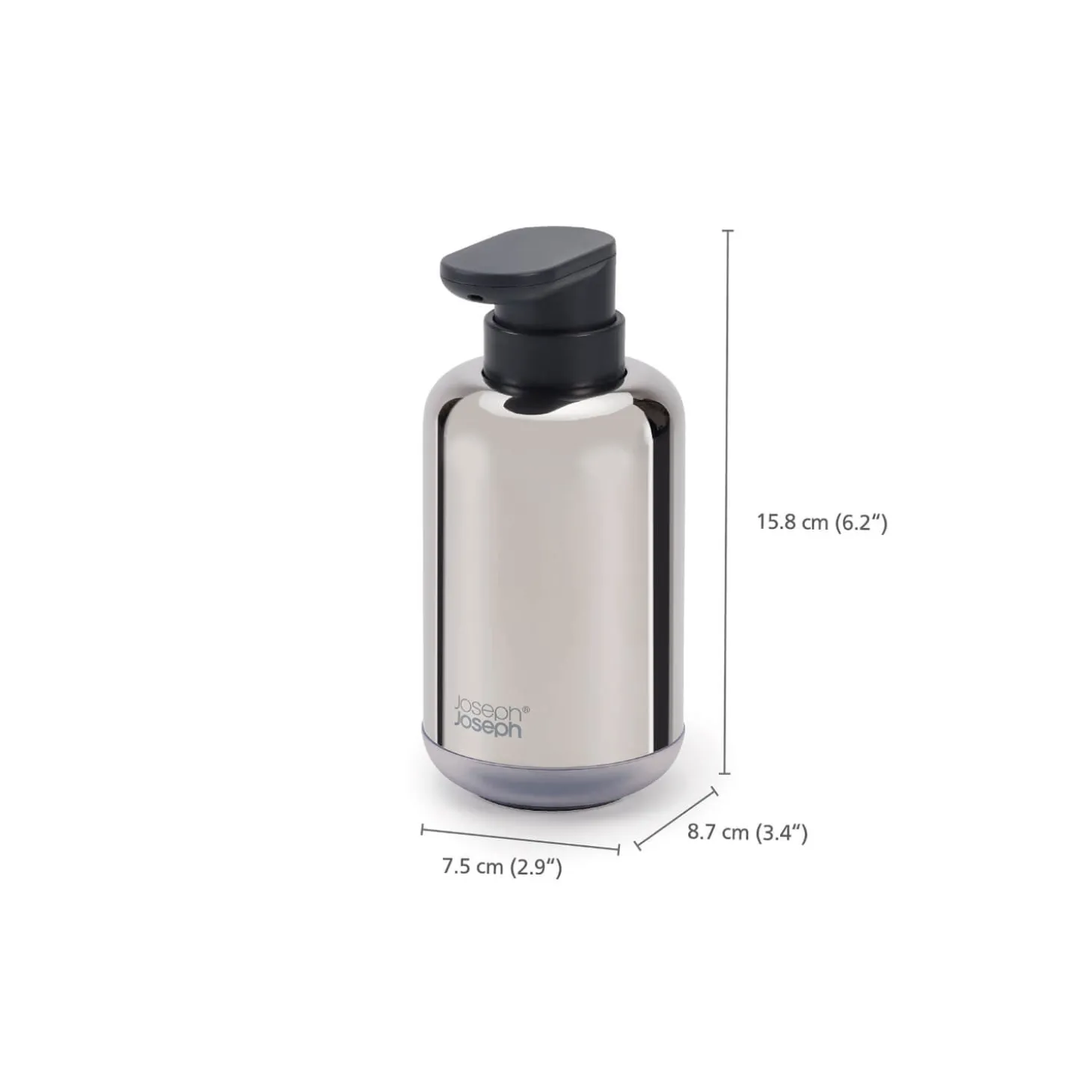 Joseph Joseph EasyStore Luxe Stainless Steel Soap Pump
