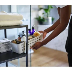 Joseph Joseph EasyStore Slimline Bathroom Storage Basket - Ecru