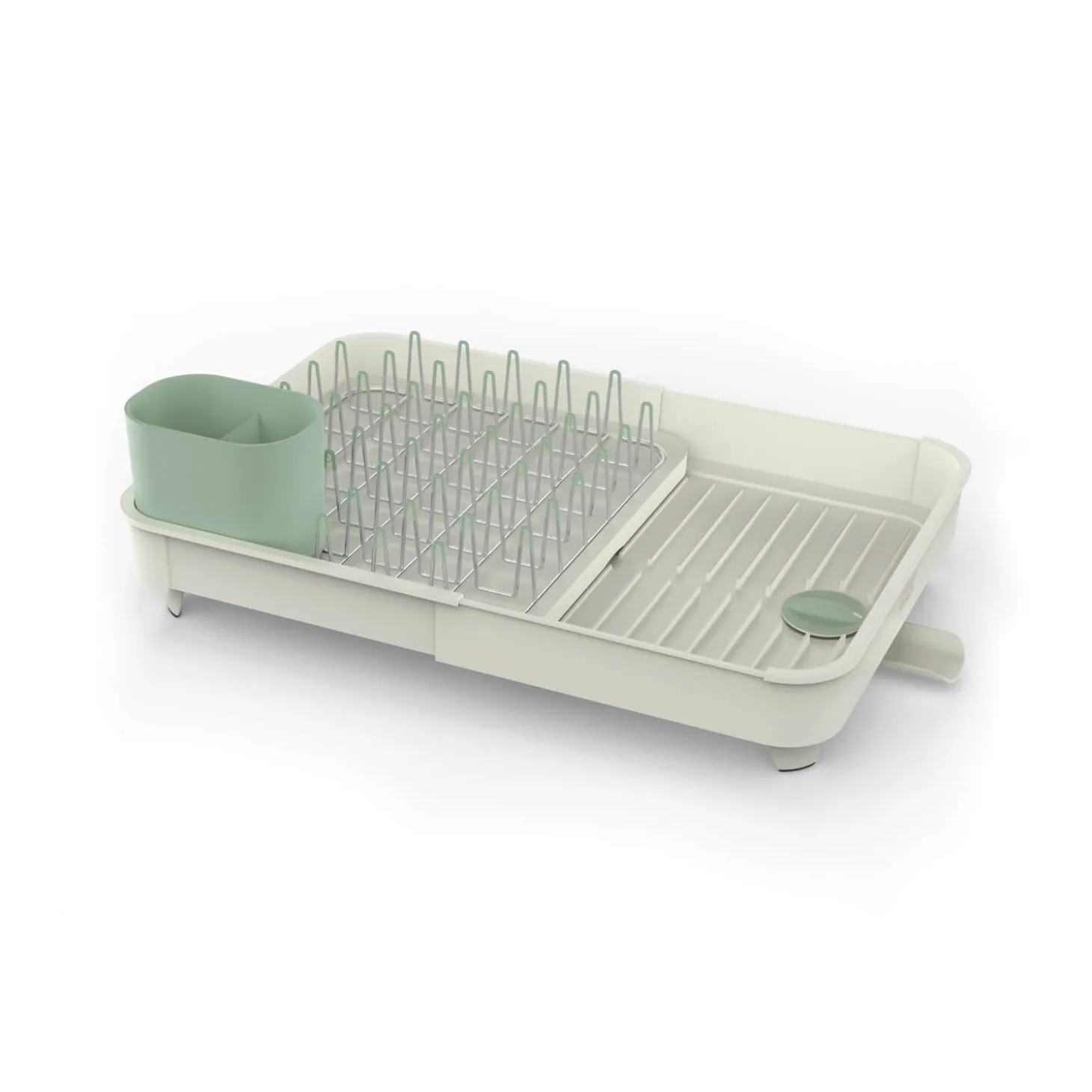 Joseph Joseph Extend Expandable Dish Rack - Light Stone & Sage Green