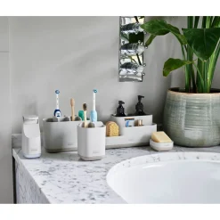 Joseph Joseph Flex 360 Advanced Toilet Brush & Holder - Ecru