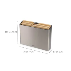 Joseph Joseph Folio Steel Bamboo 3-Piece Chopping Board Set