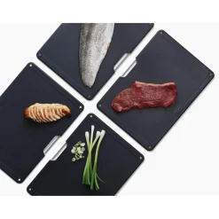 Joseph Joseph Folio Steel 4-Piece Chopping Board Set - Rose Gold