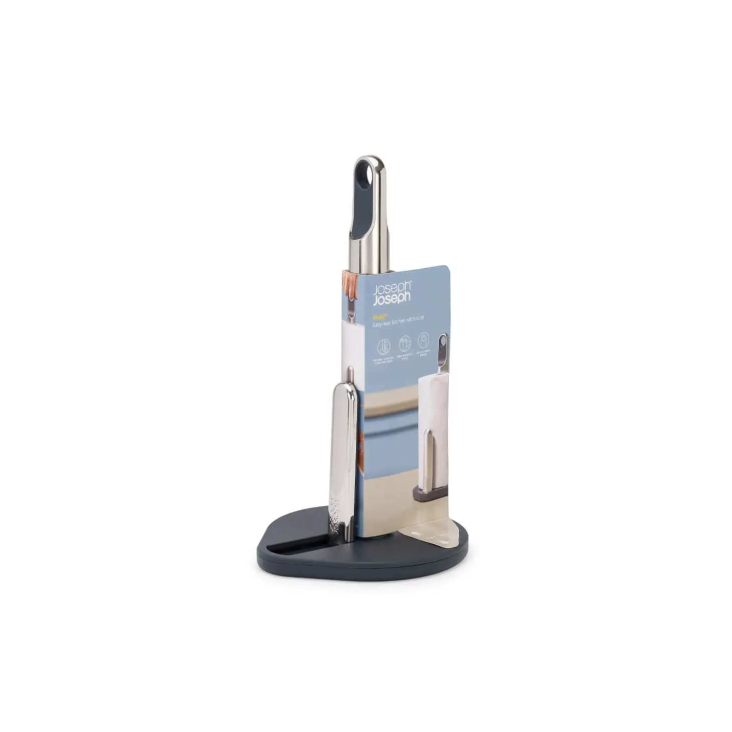 Joseph Joseph Hold Easy Tear Kitchen Roll Holder - Grey
