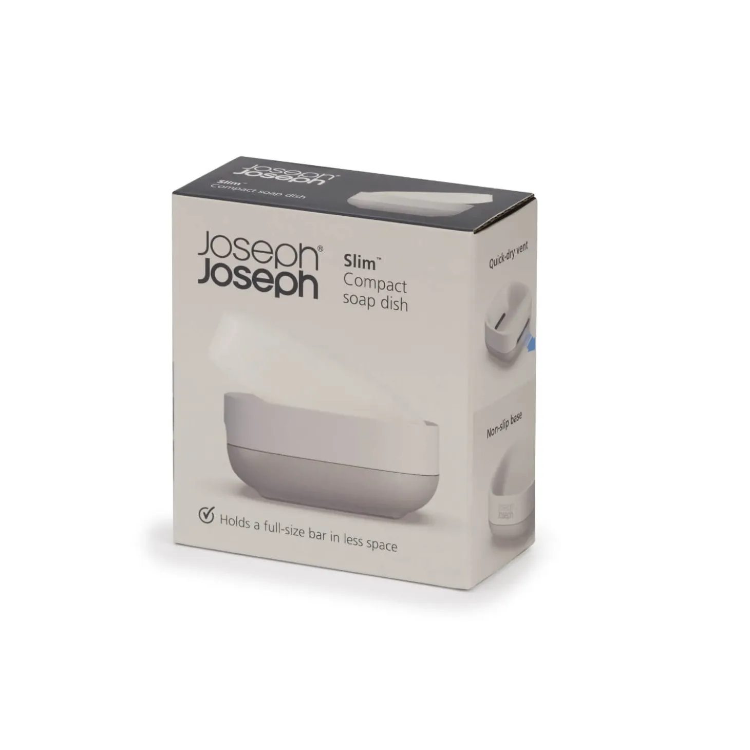 Joseph Joseph Slim Compact Soap Dish - Ecru